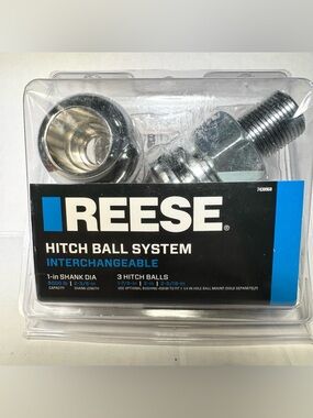 Reese Hitch Ball System Interchangeable 3 Pack 1"-7430960-SEALED-Chrome Mount